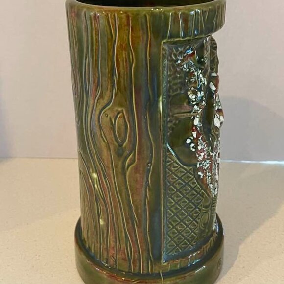 VTG 1975 Large Brutalist Art Pottery Virgo Tankard Stein Vase Signed & Dated - Picture 7 of 14